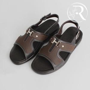 [디자이어로즈] 남성샌들 가죽 쿠션 사무실샌들 4cm