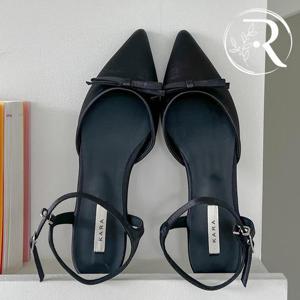 [디자이어로즈] 스틸레토 리본 슬링백 샌들 2cm