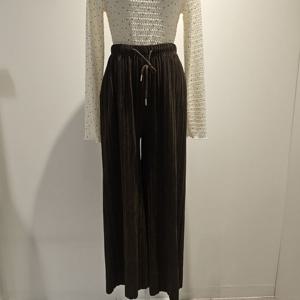 [나인스텝]데일리 주름 통 바지N25NP5701