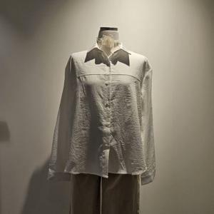 [나인스텝]뒷 꼬임 셔츠블라우스N25NS5320