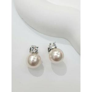 [이쁜] 펄진주큐빅 이어링 귀걸이