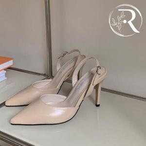 [디자이어로즈] 여성 뾰족코 하이힐 슬링백 샌들 9cm