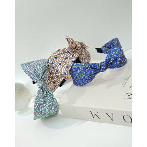 [이쁜] 꽃송이 리본 머리띠 헤어밴드