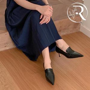 [디자이어로즈] 가을 미들힐 펌프스 5cm 뾰족코 구두