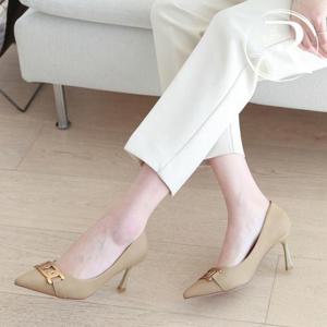 [디자이어로즈] 스틸레토 체인 펌프스 힐 7.5cm