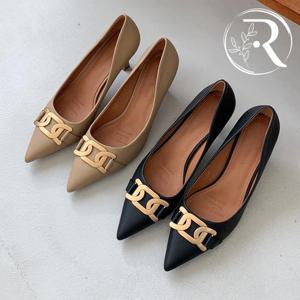 [디자이어로즈] 체인장식 스틸레토 .7.5cm 펌프스 힐