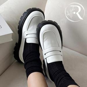 [디자이어로즈] 여성 가을로퍼 소가죽 6cm 키높이구두