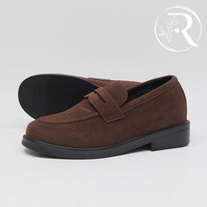 [디자이어로즈] 남성 키높이단화 스웨이드 페니로퍼