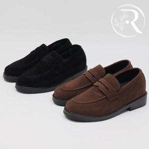 [디자이어로즈] 남자 가을로퍼 키높이 스웨이드 단화