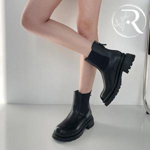 [디자이어로즈] 여성 키높이 백지퍼 첼시부츠 5.5cm