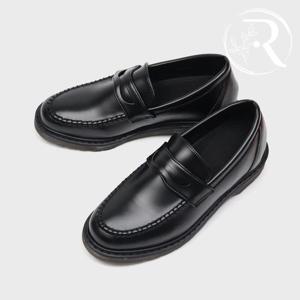 [디자이어로즈] 남자 블랙 키높이로퍼 6.5cm 페니로퍼