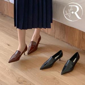 [디자이어로즈] 가을 구두 뾰족코 미들힐 펌프스 5cm