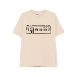 25 FW 겐조 트레인 프린트 티셔츠 FF65TS2634SG TP442164495