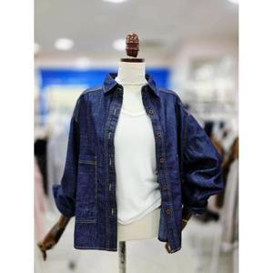 스테파니 세이브존08 앞 포켓 청 남방 A25DM5305