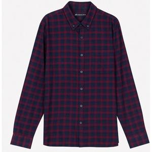 [뱅뱅]남녀공용 빅사이즈 체크 긴팔 면남방 (BSE651)