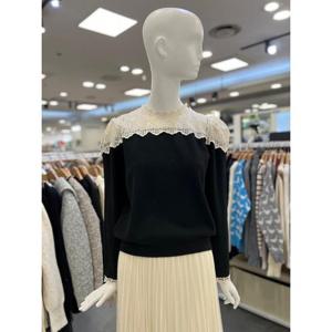 오조크 세이브존01 시스루 라운드넥 니트 HOTSCWR502P