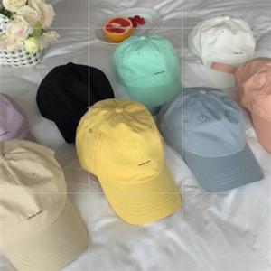 7컬러 파스텔톤 볼캡 캡모자 야구모자 커플모자 선캡 모자 여름모자 여자모자