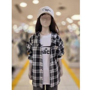 소이 세이브존07 블랙유니체크후드셔츠남방 2655331