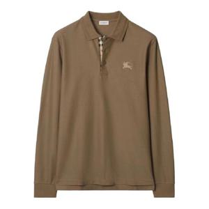 버버리 긴소매 코튼 폴로 셔츠 8116984