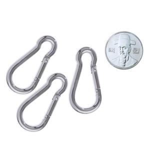 땅콩 강철 비나 카라비너 4mm 소형 16개 스틸비너 스테인레스 캠핑 텐트