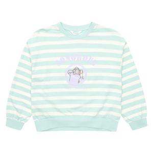 [에꼴리에]MARIO여아스트라이프 프린팅 맨투맨 티셔츠23A1455_MT