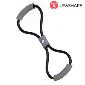 블랙 업앤쉐이프 튜빙밴드 8자형 DYUS8TB06 근력밴드 근력운동밴드 홈트 홈트레이닝