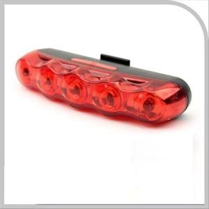 자전거 안전 점멸기 5LED 후미등 후방 부착 LED 램프 Coms