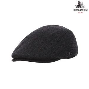 [블랙앤화이트]남성 모직 헌팅캡 8405GBAC_DARK GREY