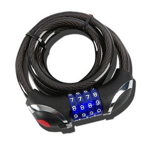 강철와이어 케이블락 12x1000mm 도난방지 자물쇠 자물쇠케이블 잠금장치 자전거