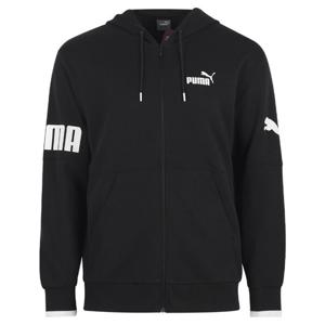 푸마 남성 파워 컬러블록 풀집 후드 집업 자켓 673327-01