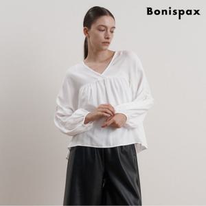 [보니스팍스]베이직 라운드 퍼프 블라우스 (XP3BA045L0)