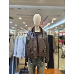 부루앤쥬디 세이브존03 부루앤쥬디 니트 후드 가죽 절개 점퍼 AGBBRKJP106BA