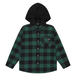 [소이]남아 후드 탈부착 체크 셔츠 21W5332_GN