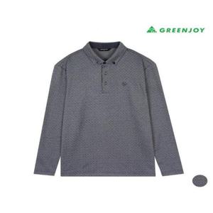 그린조이 세이브존07 남성 격자패턴 PK 긴팔 티셔츠 GF24KY26M3