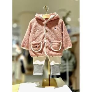 블루독베이비 10 25FW 신상(PK)시어링 후드 상하세트 B (45C1361006)