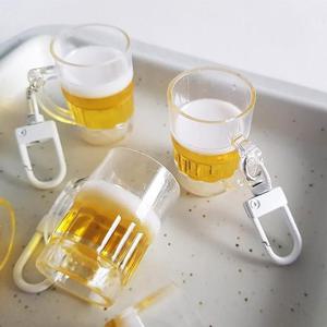 맥주컵 키링 열쇠고리 맥주잔 모형 미니어처 DD-13282