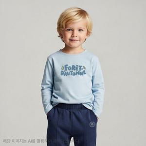 [치크(키즈)]가을 그래픽 긴팔 티셔츠 CKLA2581B