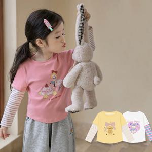 키치레인보우 여아 반팔레이어드 긴팔 티셔츠 205983