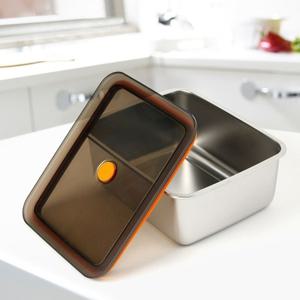 [더블유쇼핑][온프레시] 락킹 직사각 스텐 밀폐용기 2.9L 반찬통