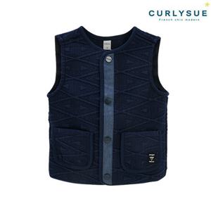 [CURLYSUE][컬리수] 폴리곤 누비지베스트 CNW0XQVE52