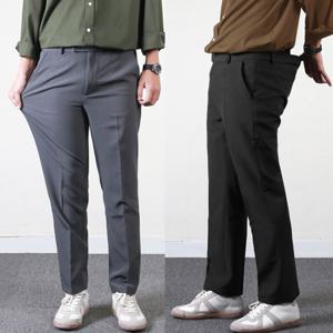 [프랭키뉴욕]남자 뒷밴딩 슬랙스 빅사이즈 정장바지 링클프리 밴