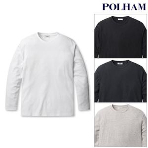 [폴햄] PHF4TS1430 남성 조직감 기모 긴팔 티셔츠