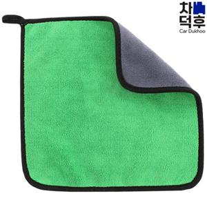 [티커벨]자동차 TKB 차량용 통통한 양면 극세사 세차타월 그린