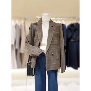 [숲]반크롭 체크자켓 SBAJK37