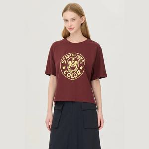 [베네통] 백 슬릿 프린팅 티셔츠 BATSG4541