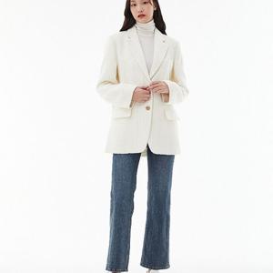 [랩]MARIOAP4WJA62 싱글 2버튼 오버핏 부클 자켓