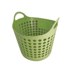 한솔 세탁기 바구니 그린 대 1p 빨래 수납 정리 예쁜 사각 플라스틱바구니 수납바구니 예쁜바구니 빨래바구니 사각바구니