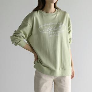 [바네사빈] 옆트임 모던 나염 맨투맨 티셔츠 v01296