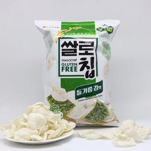 롯데웰푸드 쌀로칩 들기름 김맛 100g / 글루텐프리