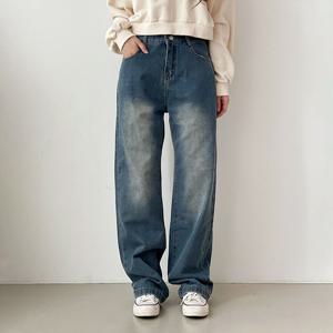 [올리비에스클로젯] [55-77]빈티지 워싱 데님팬츠_O2510DP032C